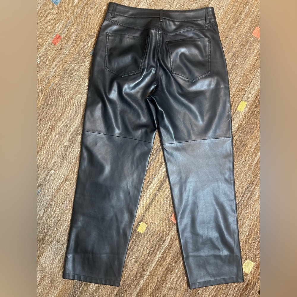 Mango Faux Leather Pants